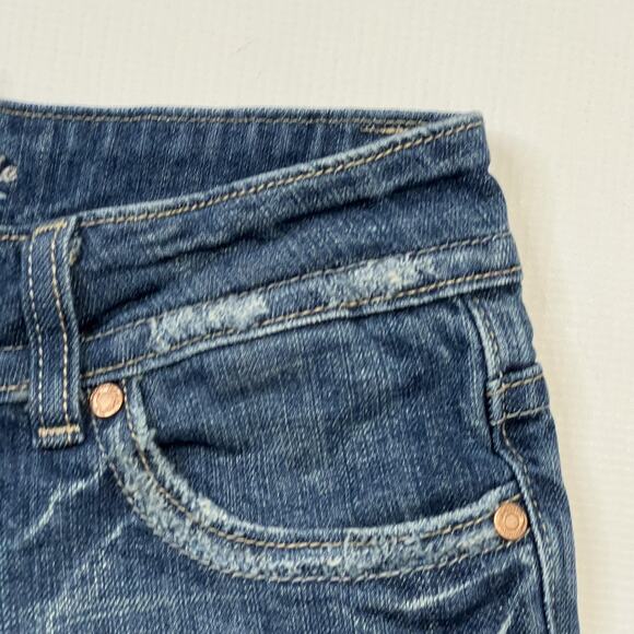 Miss Me Shorts Womens 26 Blue Denim Distressed Jean Frayed Cutoff Casual JF0350 - Picture 5 of 14